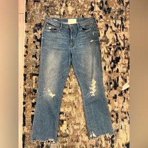 MOTHER Insider ankle chew denim size 31